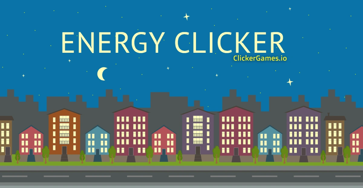Personaje pisando el pedal del generador para dar energía a la ciudad en Energy Clicker.