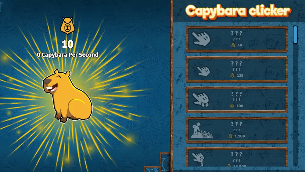 Capybara clicker