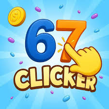 67 Clicker Gameplay - Tapping the giant number 67 to earn points.